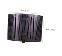 TOGEVAL Foldable Abs Microphone Noise Reduction Cover Windshield Pop Filter Shield Sponge Material Easy Installation for Studio Recording and Voiceovers