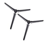 TOGEVAL Foldable Broadcast Tripod and Video Tripod for Streaming Recording Photography Desktop Use with 1/4 Inch Screw Professional Technology ABS Rubber Construction Black