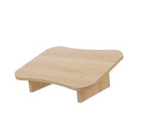 TOGEVAL Foot Rest Stool for Office and Home Natural Solid Wood Ergonomic Footstool with Inclined Surface Lightweight and Portable for Enhanced Leg Comfort and Posture Support