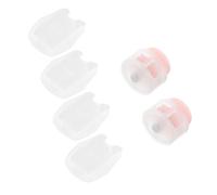 TOGEVAL Friendly Plastic Shoe Lace Locks for Drawstrings No Tie Shoelace Buckles with Double Hole Stoppers Elastic Shoelace Clips for Secure Hold Prevents Loosening with Spring Fasteners