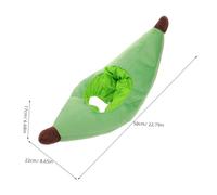 TOGEVAL Funny Banana Hat for Adults Teens Soft Plush Green Fruit Headwear Comfortable Fit Novelty Costume Accessory for Parties Cosplay Halloween Social Media Photo Booth