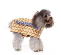 TOGEVAL Funny Basket Shaped Dog Cosplay Costume Comfortable Breathable Pet Clothes for Halloween Christmas Outfits Eye Catching Party Wear for Dogs