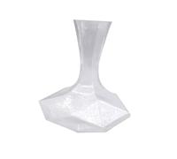TOGEVAL Geometric Diamond-Shaped Glass Wine Decanter Transparent Household Fast Aerator Stable Flat Bottom Suitable for Banquets Restaurants Bars Hotels