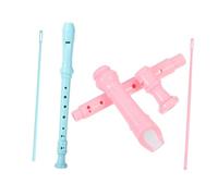 TOGEVAL German Style Soprano Recorder for Beginners Lightweight Abs Flute with Cherry Blossom Blue Easy to Play Musical Instrument for S Learning and Fun