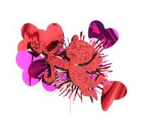 TOGEVAL Glitter Heart Hair Clips for Shiny Wedding Hair Jewelry Cute Barrettes for Valentine Day Parties Anniversaries Wedding Celebrations