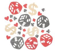 TOGEVAL Glitter Poker Confetti Non-woven Fabric Table Decorations for Theme Party Supplies Safe Lightweight Scatter for Birthday Hen and Year Eve Celebrations