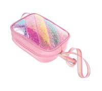 TOGEVAL Glitter Sequin Crossbody Bag for Lightweight Cartoon Rainbow Star Design Purse Compact Shoulder Bag for Preschool Travel Family Outings