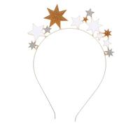 TOGEVAL Glitter Star Headband for Women Alloy Party Hair Accessory with Shiny Sparkly Stars Design Elegant and Attractive Hair Clasp Suitable for Birthdays and Festivals