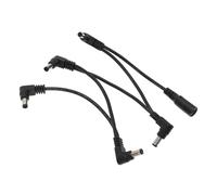 TOGEVAL Guitar Effector Power Cord 5-way Splitter Cable, Single Block Pedal Power Supply Line for Guitar Effects Pedals, Professional Gear Accessory for Live Performance