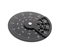 TOGEVAL Guitar Fifth Circle Turntable Chord Scale Finder Aluminum Alloy Rotating Wheel for Musicians Songwriters Composition Aid for Beginner Guitar Theory Practice