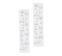 TOGEVAL Guitar Fretboard Stickers Does Not Change Sound Effect Pvc 2pcs White with Life Tree Design, Easy to Install Creative Decoration for Acoustic Guitar Neck
