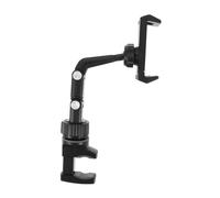 TOGEVAL Guitar Phone Clamp Mount Adjustable Stable Holder for Guitar Bass Ukulele Headstock Secure Non-damaging Grip for Live Broadcast Teaching Video Recording and Music Viewing
