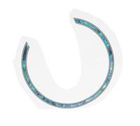 TOGEVAL Guitar Sound Hole Sticker Self-adhesive 3d Inlay Decorative Ring for 38-inch Acoustic Guitar Sound Hole Edge Trim Ukulele