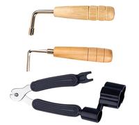TOGEVAL Guitar String Cutter Winder with Bridge Pin Puller Multi-purpose Repair Tool for Electric Acoustic Guitars Banjos Bass Mandolins Easy String Changing Kit for Beginners and