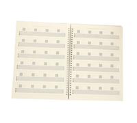 TOGEVAL Guitarist Music Score Notebook Six- Music Book for Recording Inspiration Memorizing Scores for Various Pens Portable for Beginners