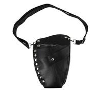 TOGEVAL Hairdressing Waist Bag with Leather Scissor Pouch and Belt Lightweight Portable Hair Cutting Tools Holder for Barbers and Hairstylists in Salon Barber Shop