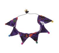 TOGEVAL Halloween Cat Collar Decorative Pet Accessory for Kittens and Dogs Unique Pumpkin Skull Design for Festive Occasions and Pet Costumes