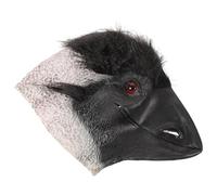 TOGEVAL Halloween Funny Ostrich Mask Portable Animal for Halloween Party Cosplay Prank Eye-catching Costume Accessory