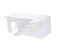 TOGEVAL Hamster Hiding House with Ladder Guinea Pig Nest Safe Comfortable Pet Bed for Rest Play Exercise Design for Small Pets