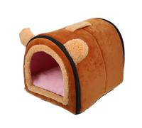 TOGEVAL Hamster Nest Sleeping Bed Warm Keeping Nest for Pets Like Guinea Pigs and Squirrels Cozy House Soft Material Compact Design