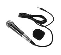 TOGEVAL Handheld Dynamic Microphone Wired Metal Mic for Outdoor Speakers All Metal Construction Easy Connectivity for Karaoke and Outdoor Events Black Silver Finish