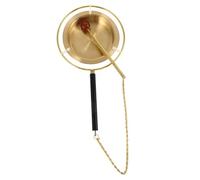 TOGEVAL Handmade Buddhist Prayer Wheel Bell Telescopic Yin Qing Instrument Decorative Temple Accessory with Crisp Sound present for Buddhists