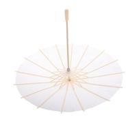 TOGEVAL Handmade Chinese Japanese Style Paper Umbrella with Bamboo Frame and Paper Material, Practical Sunshade and Decorative Parasol for DIY Projects and Wedding Parties, Vintage Appeal
