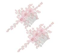 TOGEVAL Handmade Crystal Bridal Hair Comb with Radiant Acrylic Rhinestones Intricate Woven Design Wedding Hair Accessory for Brides and Bridesmaids Versatile Style for All Dress Types