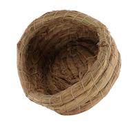 TOGEVAL Handmade Woven Straw Chicken Nest Animal Breeding Bed for Egg Laying Convenient Egg Collection Cozy Habitat for Doves Pigeons Parrots