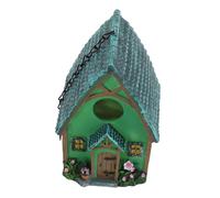 TOGEVAL Hanging Resin Bird House Outdoor Garden Nesting Box Small Bird Home for Backyard Wildlife Conservation Decor