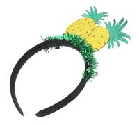 TOGEVAL Hawaiian Pineapple Headband for Flexible Cosplay Hair Hoop Party Favor Wear-resistant Photo Prop Accessory for Family Themed Events