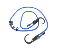 TOGEVAL Heavy Duty Car Clothesline Elastic Bungee Cord with Hooks for Trunk and Interior Use Multipurpose Transporting Strap for Drying Garments Easy Installation Blue