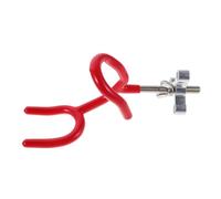 TOGEVAL Heavy Duty Red Plastic Coated Boat Fishing Rod Holder Secure Slip Pole Mount for Sea Fishing Fit Bracket for Kayak and Outdoor Use