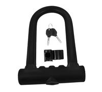 TOGEVAL Heavy Duty U-Shaped Bike Lock with Silicone Cover Anti-Cut Iron Bicycle Security Lock for Motorcycles and Bicycles Suitable for Frames