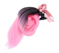 TOGEVAL Helmet Braids Helmet Decor Ponytail Wig for Men Women Detachable Bright Color Braided Hair Ornament for Cycling Skateboard Scooter