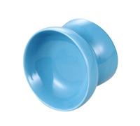 TOGEVAL High Feet Ceramic Pet Feeder Bowl for Cats Elevated Slow Feeder Light Portable Slanted Mouth Design