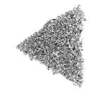 TOGEVAL High Gloss Silver Crushed Glass Gem Fragments 1-3mm 200g DIY Glitter Art Supplies Nail Art Glitter Shards Epoxy Resin Craft Materials for Painting and Nail Decoration