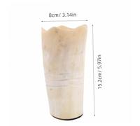 TOGEVAL Horn Beer Mug Large Capacity Smooth Surface Beverage Holder for Tea Coffee Whiskey Drinking Cup for Home Office Party