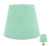 TOGEVAL Household Lamp Shade Table Lamp Shades E14 Green Cloth Mini Lamp Shades for Desk Lamp Hotel and Home Use 1 Pack