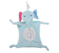 TOGEVAL Infant Soothing Towel Baby Comforter with Elephant Design 30cm Soft Plush Animal Comfort Toy for Newborn Use