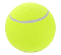 TOGEVAL Inflatable Dog Tennis Ball 24Cm Large Yellow Pet Fetch for Outdoor Exercise Training Puppy Play Interactive Squeaky Ball
