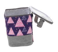 TOGEVAL Insulated Bottle Cooler Bag with Handle Zipper Design Portable Milk Bottle Storage Tote for Outdoor Travel Multipurpose Thermal Lunch Carrying Bag for Parents