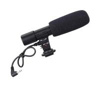 TOGEVAL Interview Recording Microphone for Camera and Camcorder, Black ABS | High Definition Stereo Pickup, Standard Hot Shoe Mount, 90 and 120 Degree Angle Capture, Single or Multiple Voices