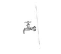 TOGEVAL Invisible Flowing Spout Fountain Faucet with Acrylic Tube Easy DIY Outdoor Water Feature for Courtyard Pool and Garden Water Saving Artistic Ornament