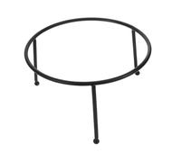 TOGEVAL Iron Round Display Stand for Crystal Balls and Succulent Pots Sturdy Wrought Metal Gazing Ball Holder Elegant Outdoor Pedestal for Garden Decor and DIY Centerpieces
