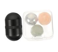 TOGEVAL Jade Face Roller and Massager Set Cooling Balls, Metal Shell Facial Massage Tool for Skin Care and Beauty Salon Use