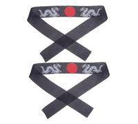 TOGEVAL Japanese Samurai Headband Breathable Sweat Absorbing Karate Training Bandana for Men Women Chefs Ninjas and Martial Arts Enthusiasts