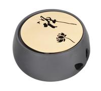 TOGEVAL Japanese Style Teapot Warmer with Candle Holder Handmade Tea Heating Base for Household Use Portable Tea Stove Warmer Easy to Clean