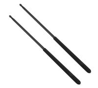 TOGEVAL Jazz Drum Sticks Metal Drumsticks Drumstick Dance Practice Percussion Practice Tools Non-slip Handle 5a Drum Sticks Black