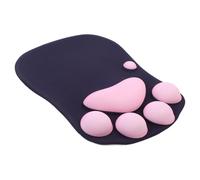 TOGEVAL Kawaii Cat Paw Mouse Pad with Wrist Support Non Slip Office Mouse Mat Comfortable Hand Rest for Typing and Gaming Lightweight Accessory for Home and Cafe Use